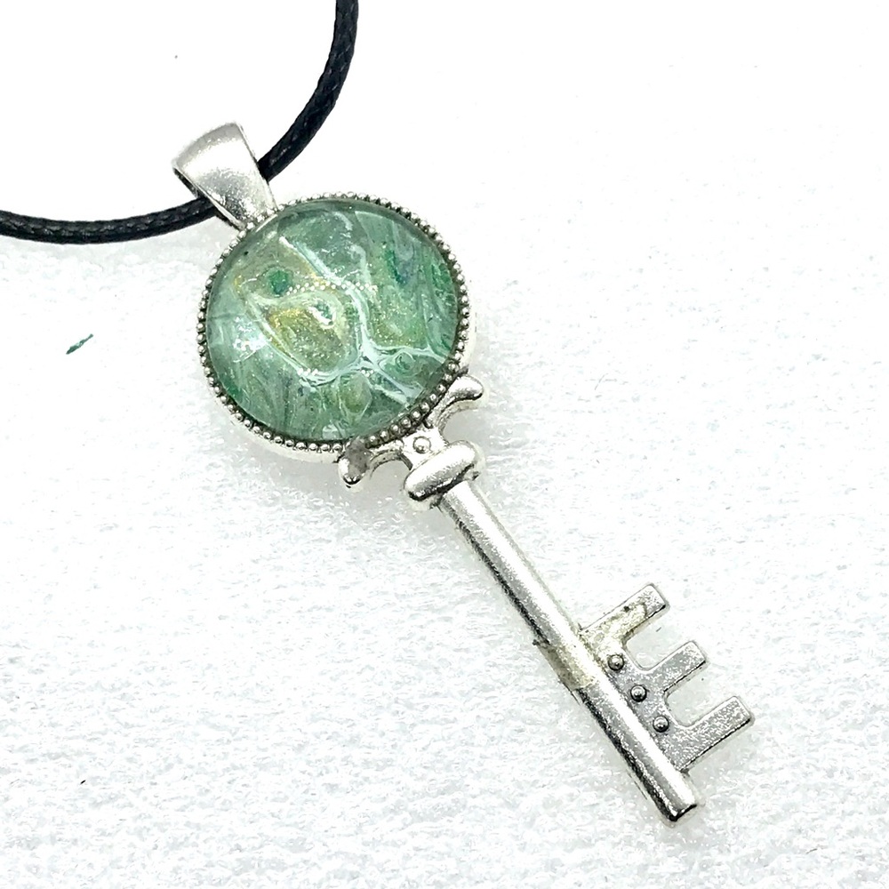Necklace Handmade dome key Pendant NSN